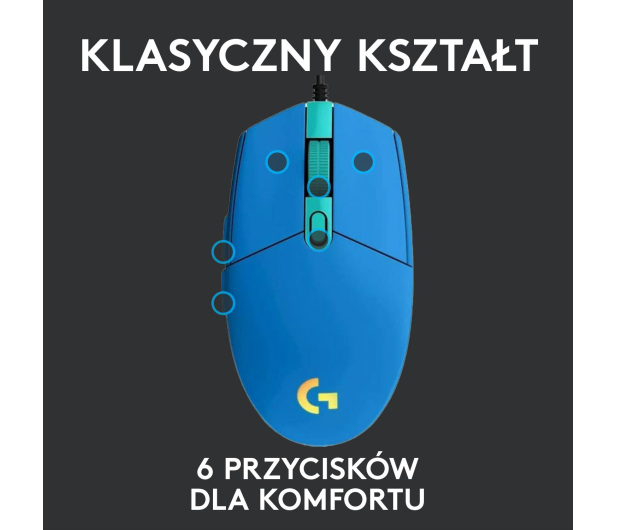 LOGITECH G102 Lightspeed Gaming Blue - 592507 - zdjęcie 7